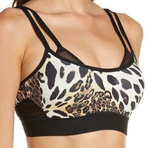 Natori Gravity Contour Underwire Sports Bra in Chestnut Leopard